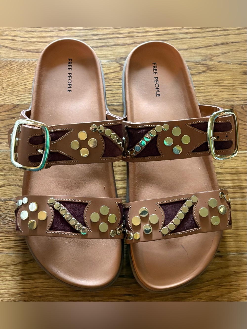 Free People Revelry Studded Sandals, Size 11, NWOT